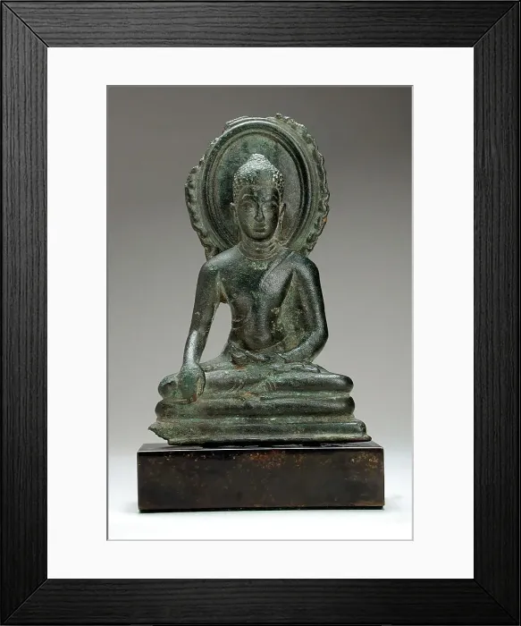 Framed Print : Buddha Shakyamuni or the Jina Buddha Akshobhya, 9th century. Creator: Unknown Framed Print : Buddha Shakyamuni or the Jina Buddha Akshobhya, 9th century. Creator: Unknown