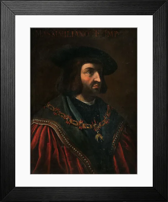 Framed Print : Portrait of Emperor Maximilian I (1459-1519). Creator: Anonymous Framed Print : Portrait of Emperor Maximilian I (1459-1519). Creator: Anonymous