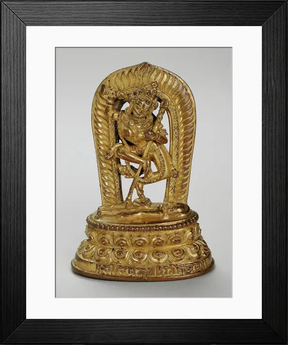 Framed Print : The Dakini Nairatma, between 1300 and 1325. Creator: Unknown