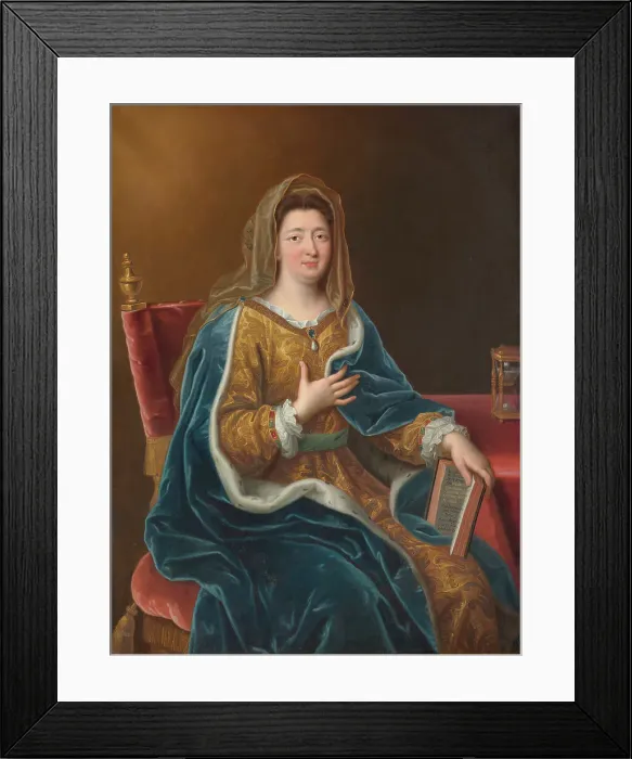 Framed Print : Portrait of Françoise d'Aubigné, Marquise de Maintenon (1635-1719), after 1694. Creator: Mignard, Pierre (1612-1695) Framed Print : Portrait of Françoise d'Aubigné, Marquise de Maintenon (1635-1719), after 1694. Creator: Mignard, Pierre (1612-1695)