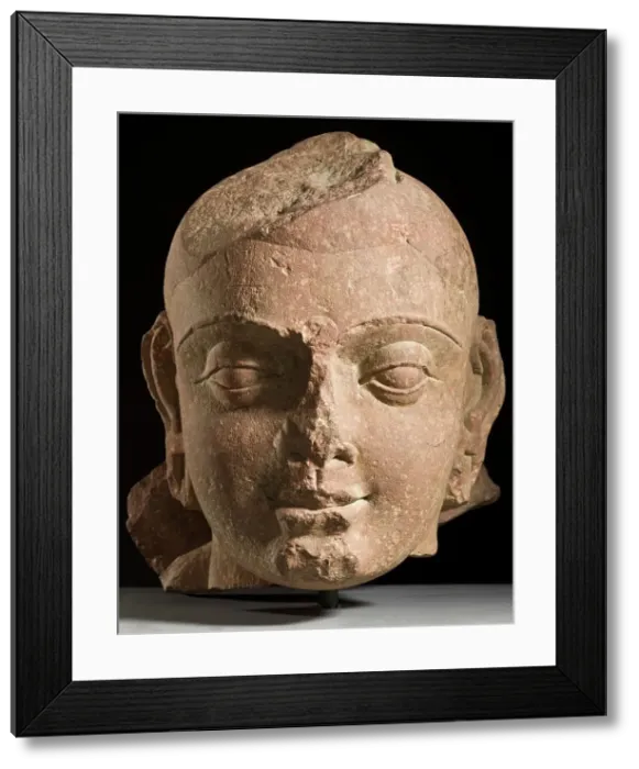 Framed Print : Head of Buddha Shakyamuni, between 150 and 200. Creator: Unknown Framed Print : Head of Buddha Shakyamuni, between 150 and 200. Creator: Unknown