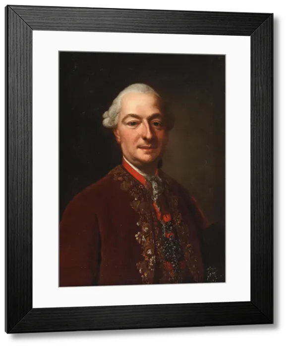 Framed Print : Portrait of Franz Joseph I, Prince of Liechtenstein (1726-1781), ca 1778. Creator: Roslin, Alexander, (Studio of) Framed Print : Portrait of Franz Joseph I, Prince of Liechtenstein (1726-1781), ca 1778. Creator: Roslin, Alexander, (Studio of)
