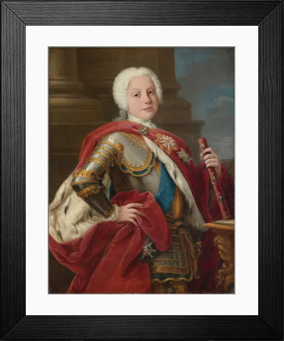 Framed Print : Portrait of Frederick Christian, Elector of Saxony (1722-1763), 1739. Creator: Ceccarini, Sebastiano (1703-1783) Framed Print : Portrait of Frederick Christian, Elector of Saxony (1722-1763), 1739. Creator: Ceccarini, Sebastiano (1703-1783)