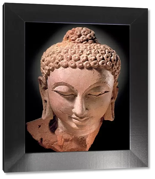 Head of Buddha Shakyamuni, between 375 and 400. Creator: Unknown