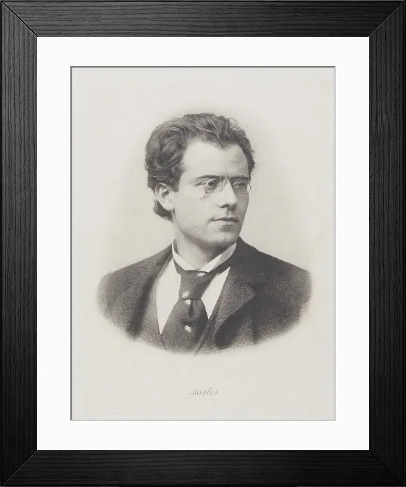 Framed Print : Portrait of Gustav Mahler (1860-1911), 1900s. Creator: Anonymous Framed Print : Portrait of Gustav Mahler (1860-1911), 1900s. Creator: Anonymous