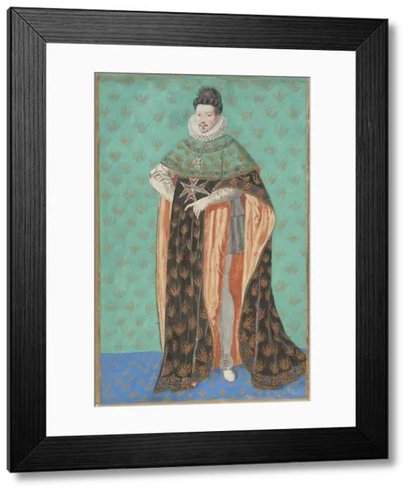 Framed Print : Portrait of Henry III of France, Second half of the16th cen.. Creator: Anonymous Framed Print : Portrait of Henry III of France, Second half of the16th cen.. Creator: Anonymous