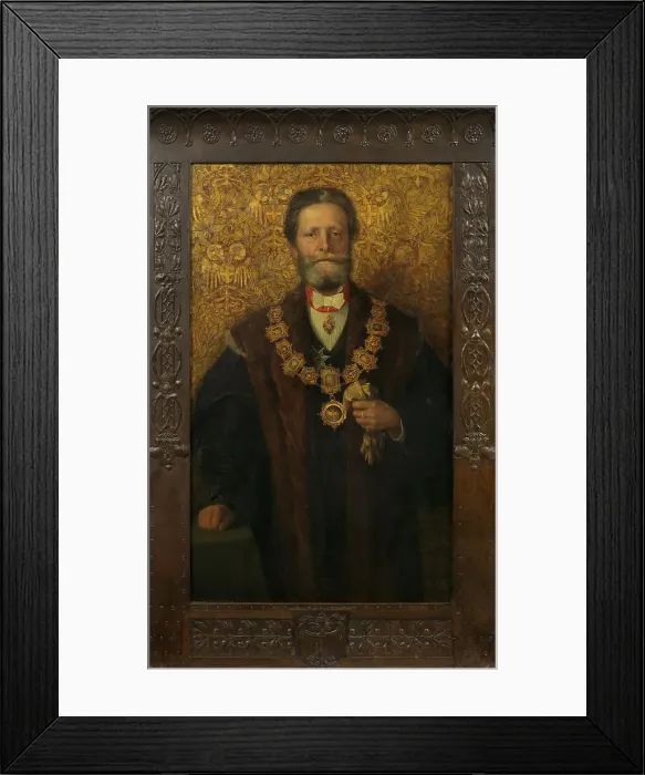 Framed Print : Portrait of Karl Lueger (1844-1910), Mayor of Vienna, 1898. Creator: Gsur, Karl Friedrich (1871-1939) Framed Print : Portrait of Karl Lueger (1844-1910), Mayor of Vienna, 1898. Creator: Gsur, Karl Friedrich (1871-1939)