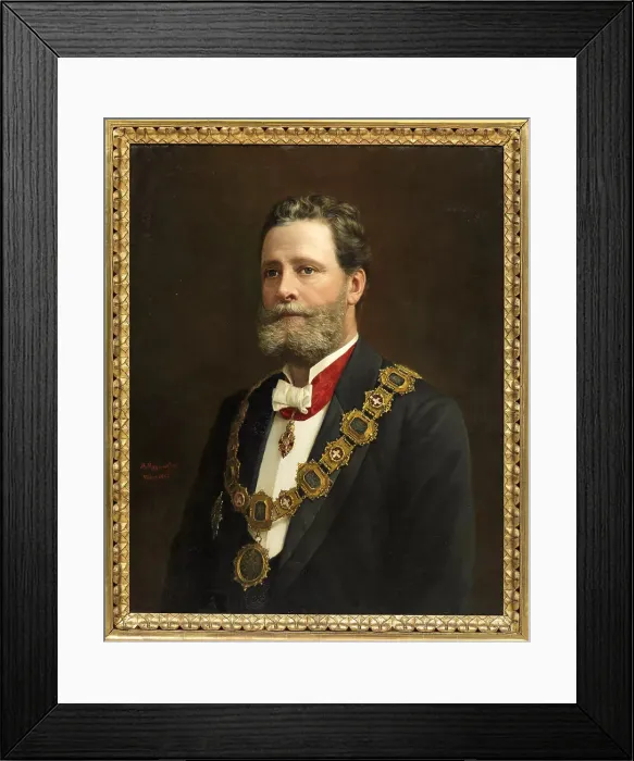 Framed Print : Portrait of Karl Lueger (1844-1910), Mayor of Vienna, 1902. Creator: Mayerhofer, Adolf (1857-1932) Framed Print : Portrait of Karl Lueger (1844-1910), Mayor of Vienna, 1902. Creator: Mayerhofer, Adolf (1857-1932)