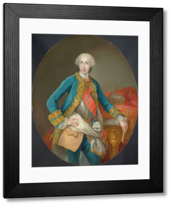 Framed Print : Portrait of King Ferdinand IV of Naples and Sicily (1751-1825). Creator: Anonymous Framed Print : Portrait of King Ferdinand IV of Naples and Sicily (1751-1825). Creator: Anonymous