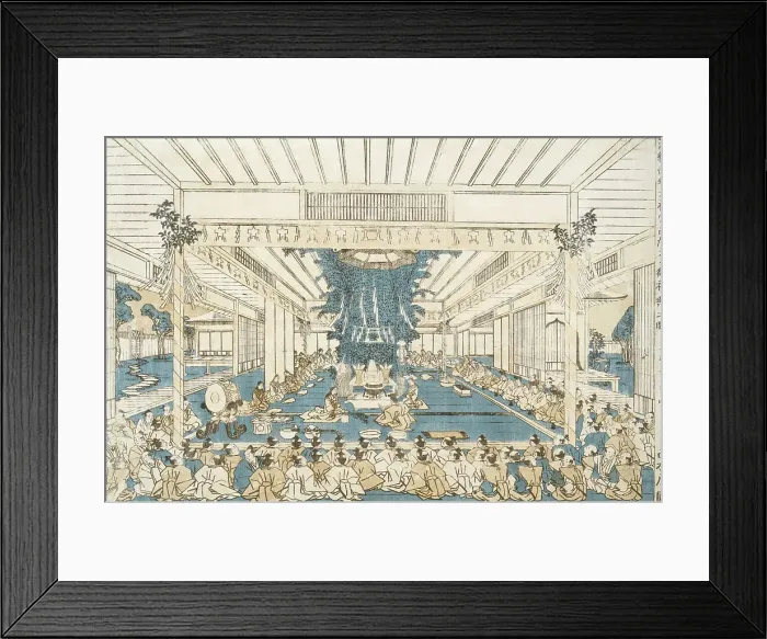 Framed Print : Ise Shrine Festival, between 1767 and 1770. Creator: Utagawa Toyoharu Framed Print : Ise Shrine Festival, between 1767 and 1770. Creator: Utagawa Toyoharu