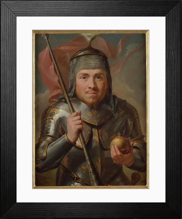Framed Print : Portrait of King Ladislaus the Short (1260-1333), 1768-1771. Creator: Bacciarelli, Marcello (1731-1818) Framed Print : Portrait of King Ladislaus the Short (1260-1333), 1768-1771. Creator: Bacciarelli, Marcello (1731-1818)