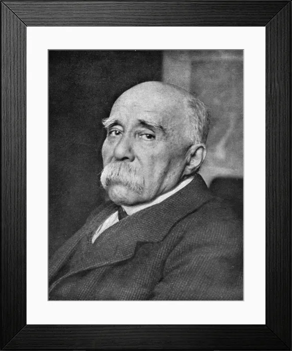 Framed Print : Clemenceau; M.Georges Clemenceau, head of the French government.. 1917. Creator: Unknown Framed Print : Clemenceau; M.Georges Clemenceau, head of the French government.. 1917. Creator: Unknown