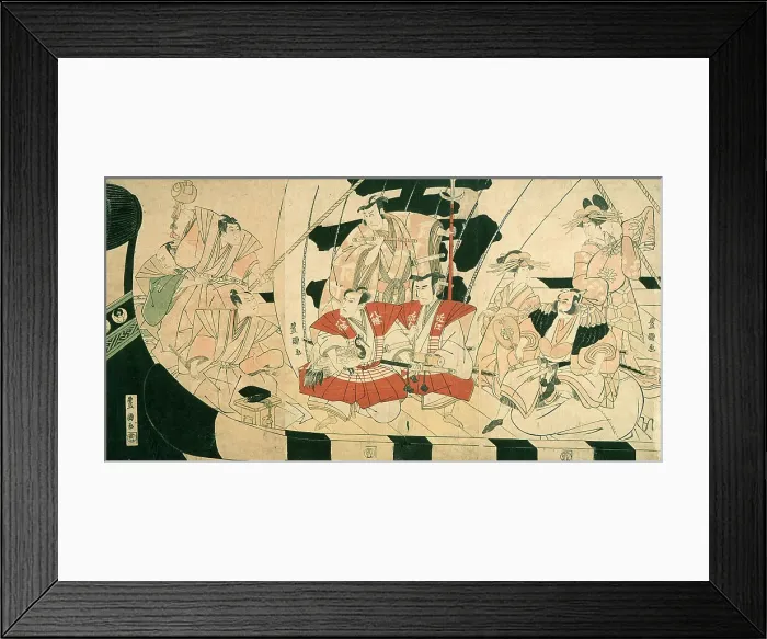 Framed Print : Seven Actors as the Gods of Good Fortune, Late 18th-early 19th century. Creator: Utagawa Toyokuni I Framed Print : Seven Actors as the Gods of Good Fortune, Late 18th-early 19th century. Creator: Utagawa Toyokuni I