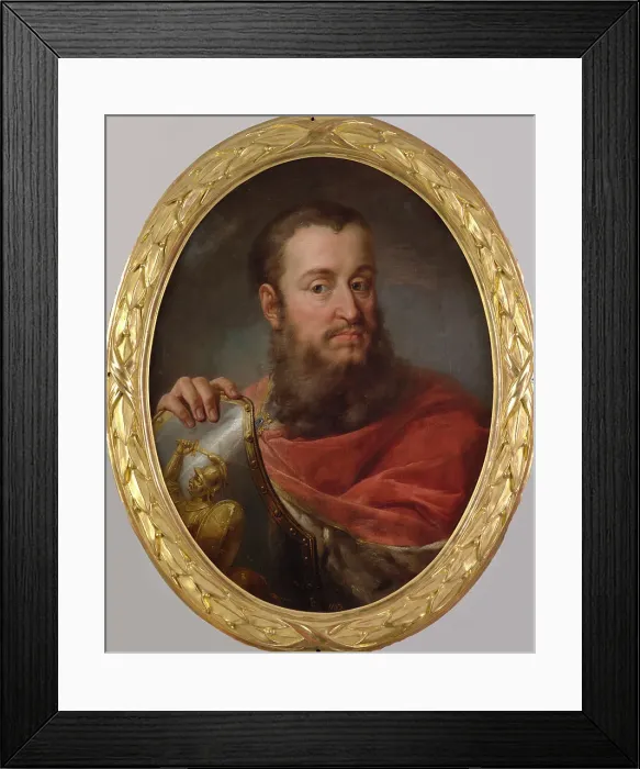 Framed Print : Portrait of King Wladyslaw II. Jagiello, 1768-1771. Creator: Bacciarelli, Marcello (1731-1818) Framed Print : Portrait of King Wladyslaw II. Jagiello, 1768-1771. Creator: Bacciarelli, Marcello (1731-1818)