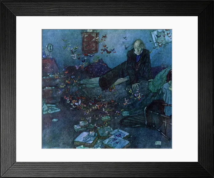 Framed Print : The Entomologist's Dream, 1909. Artist: Edmund Dulac Framed Print : The Entomologist's Dream, 1909. Artist: Edmund Dulac