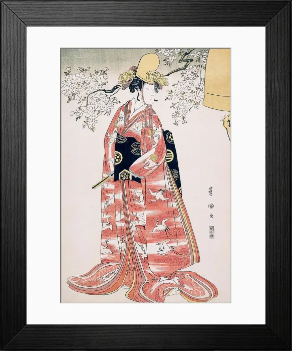 Framed Print : Nakamura Noshio as Hanako in Musume Dojoji, 1796. Creator: Utagawa Toyokuni I Framed Print : Nakamura Noshio as Hanako in Musume Dojoji, 1796. Creator: Utagawa Toyokuni I