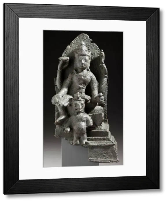 Framed Print : The Hindu God Vishnu on His Mount Garuda (image 1 of 2), between c.800 and c.850. Creator: Unknown Framed Print : The Hindu God Vishnu on His Mount Garuda (image 1 of 2), between c.800 and c.850. Creator: Unknown