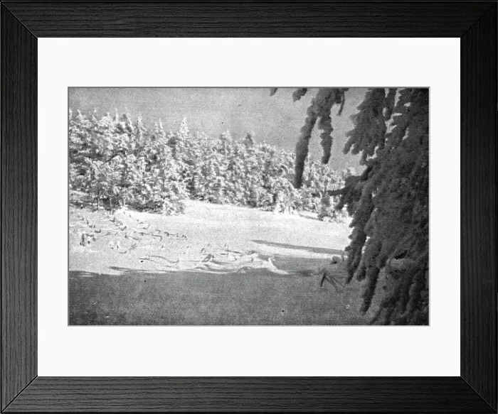 Framed Print : The Last German Roads; Snow in Alsace. At Schnepfenried a network of half-buried... 1917. Creator: Unknown Framed Print : The Last German Roads; Snow in Alsace. At Schnepfenried a network of half-buried... 1917. Creator: Unknown