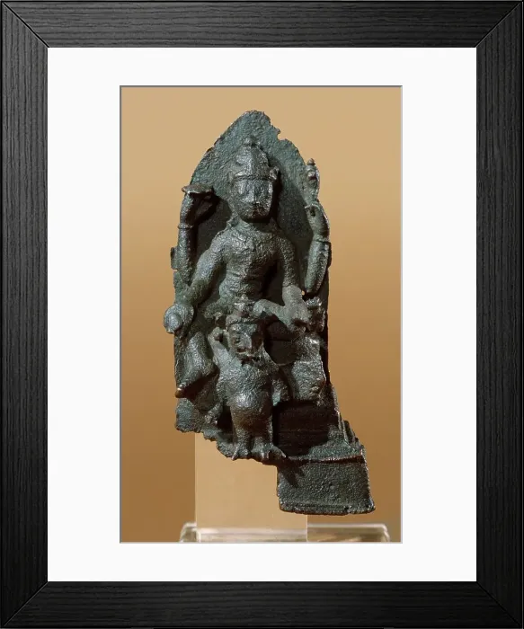 Framed Print : The Hindu God Vishnu on His Mount Garuda (image 2 of 2), between c.800 and c.850. Creator: Unknown Framed Print : The Hindu God Vishnu on His Mount Garuda (image 2 of 2), between c.800 and c.850. Creator: Unknown