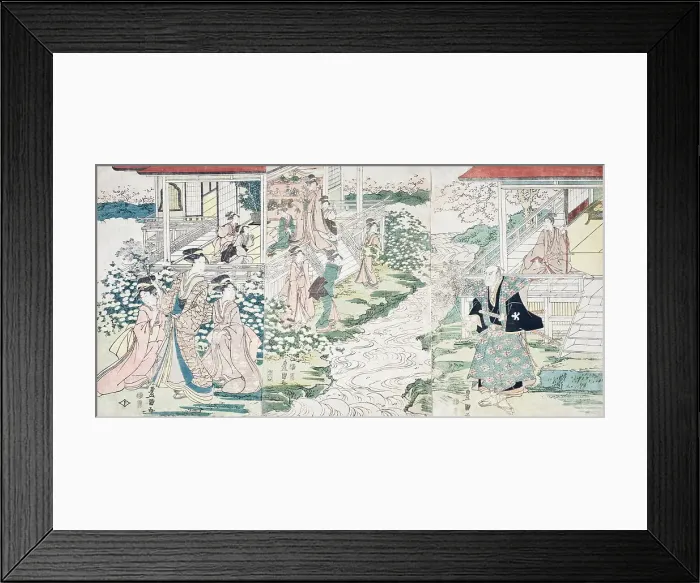 Framed Print : Imoseyama (the Japanese Romeo and Juliet), 1806. Creator: Utagawa Toyokuni I Framed Print : Imoseyama (the Japanese Romeo and Juliet), 1806. Creator: Utagawa Toyokuni I