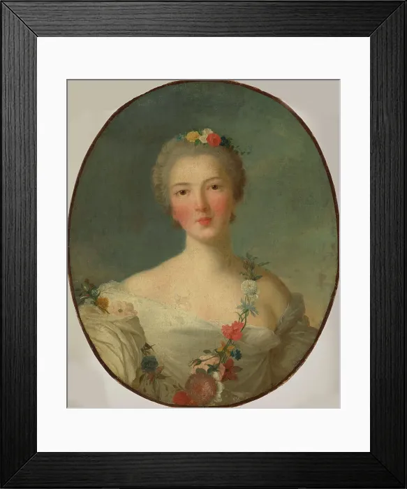 Framed Print : Portrait of Louise Henriette de Bourbon (1726-1759), Duchess of Orléans, 1790-1791. Creator: David, Jacques Louis, (School) Framed Print : Portrait of Louise Henriette de Bourbon (1726-1759), Duchess of Orléans, 1790-1791. Creator: David, Jacques Louis, (School)