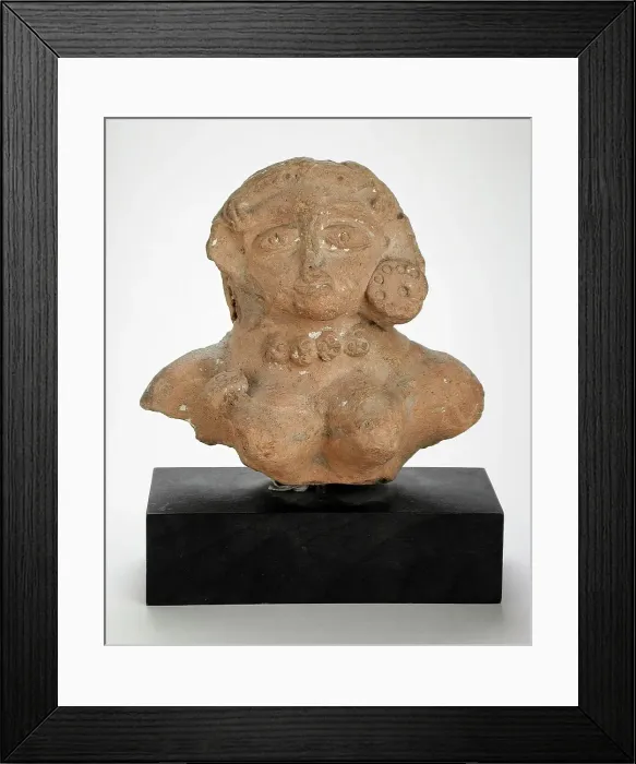 Framed Print : Bust of a Mother Goddess, c.100 B.C.. Creator: Unknown Framed Print : Bust of a Mother Goddess, c.100 B.C.. Creator: Unknown
