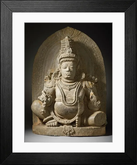 Framed Print : Kubera, the God of Riches, c.1050. Creator: Unknown Framed Print : Kubera, the God of Riches, c.1050. Creator: Unknown