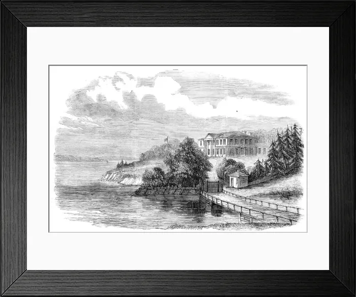 Framed Print : The Visit of the Prince of Wales to North America - the Government House, Charlotte Town, Prince Edw Creator: Unknown Framed Print : The Visit of the Prince of Wales to North America - the Government House, Charlotte Town, Prince Edw Creator: Unknown