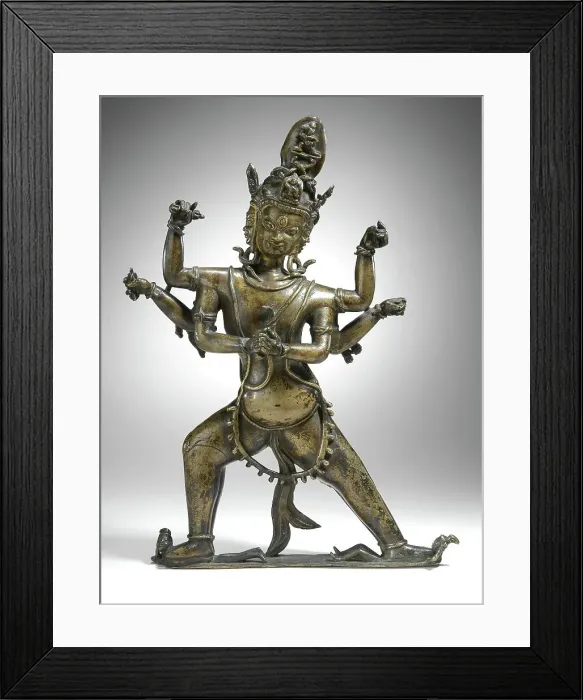 Framed Print : Vajrakumara / Vajrakila (Tibetan: Dorje Phurpa), c.13th-14th century. Creator: Unknown Framed Print : Vajrakumara / Vajrakila (Tibetan: Dorje Phurpa), c.13th-14th century. Creator: Unknown