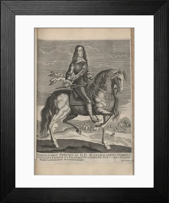 Framed Print : Portrait of Maximilian Philipp Hieronymus, Duke of Bavaria-Leuchtenberg (1638-1705). Creator: Anonymous Framed Print : Portrait of Maximilian Philipp Hieronymus, Duke of Bavaria-Leuchtenberg (1638-1705). Creator: Anonymous
