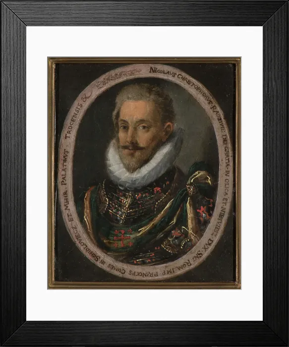 Framed Print : Portrait of Mikolaj Krzysztof Radziwill (1549-1616), Early 17th cen.. Creator: Anonymous Framed Print : Portrait of Mikolaj Krzysztof Radziwill (1549-1616), Early 17th cen.. Creator: Anonymous