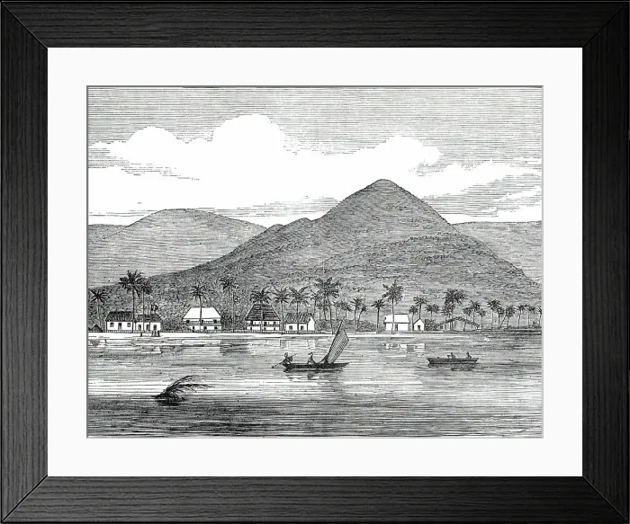 Framed Print : Apia, Samoa, Navigators Islands, 1876. Creator: Unknown Framed Print : Apia, Samoa, Navigators Islands, 1876. Creator: Unknown