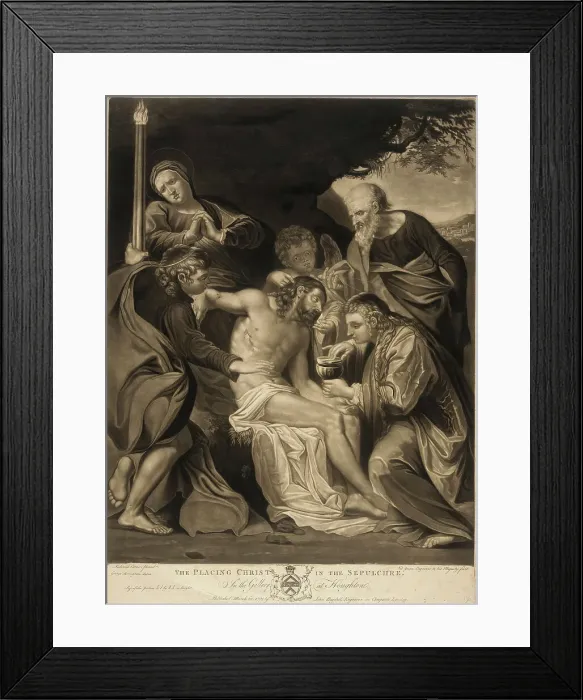Framed Print : Deposition, 1775. Creator: Valentine Green Framed Print : Deposition, 1775. Creator: Valentine Green