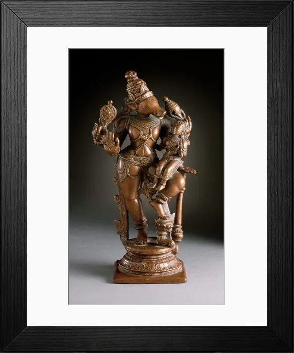 Framed Print : Varaha, the Boar Avatar of Vishnu, c.1600. Creator: Unknown
