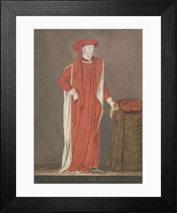 Framed Print : Portrait of Philip the Good (1396-1467), 1610s. Creator: Anonymous Framed Print : Portrait of Philip the Good (1396-1467), 1610s. Creator: Anonymous