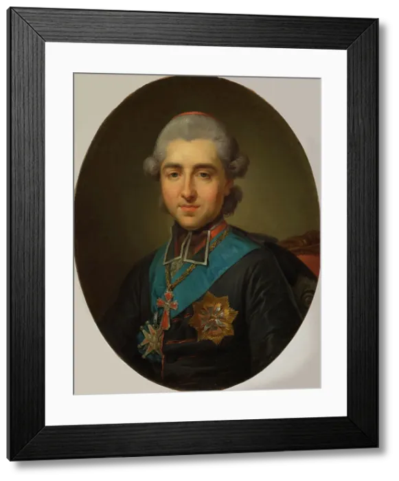 Framed Print : Portrait of Prince Michal Jerzy Poniatowski (1736-1794), Primate of Poland, ca 1775. Creator: Bacciarelli, Marcello (1731-1818) Framed Print : Portrait of Prince Michal Jerzy Poniatowski (1736-1794), Primate of Poland, ca 1775. Creator: Bacciarelli, Marcello (1731-1818)