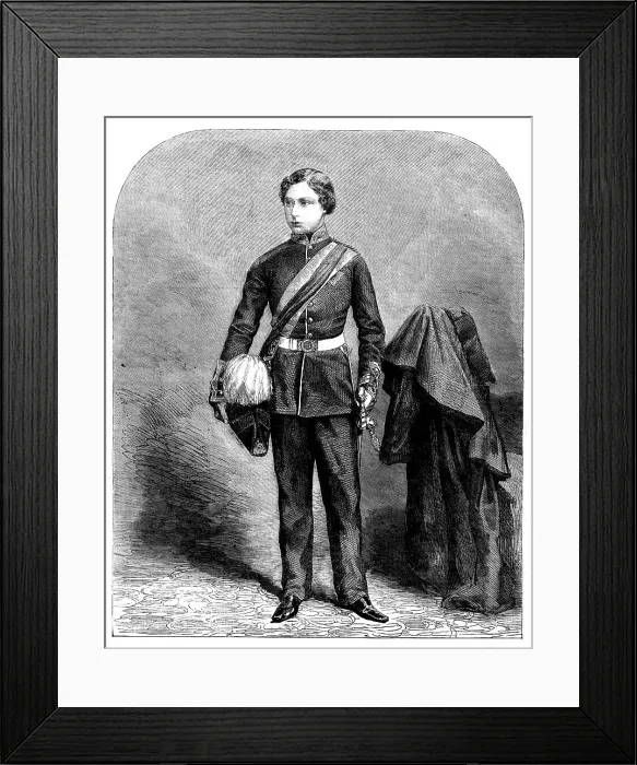 Framed Print : His Royal Highness the Prince of Wales, in his Uniform as Colonel in the Army, 1858. Creator: Unknown Framed Print : His Royal Highness the Prince of Wales, in his Uniform as Colonel in the Army, 1858. Creator: Unknown