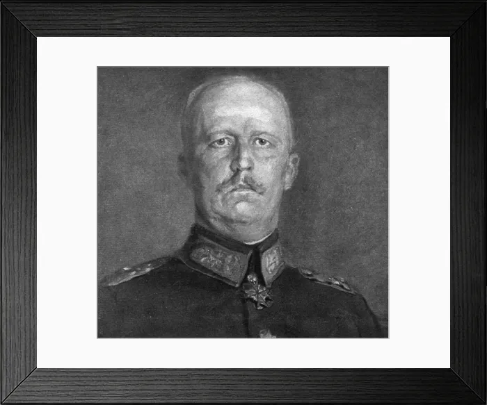 Framed Print : Le general Ludendorf, 1918. Creator: Leipziger illustrirte Zeitung Framed Print : Le general Ludendorf, 1918. Creator: Leipziger illustrirte Zeitung