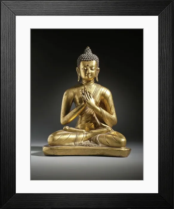 Framed Print : Shuradatta, the Buddha of Alms-Giving (image 1 of 2), c.17th century. Creator: Unknown Framed Print : Shuradatta, the Buddha of Alms-Giving (image 1 of 2), c.17th century. Creator: Unknown