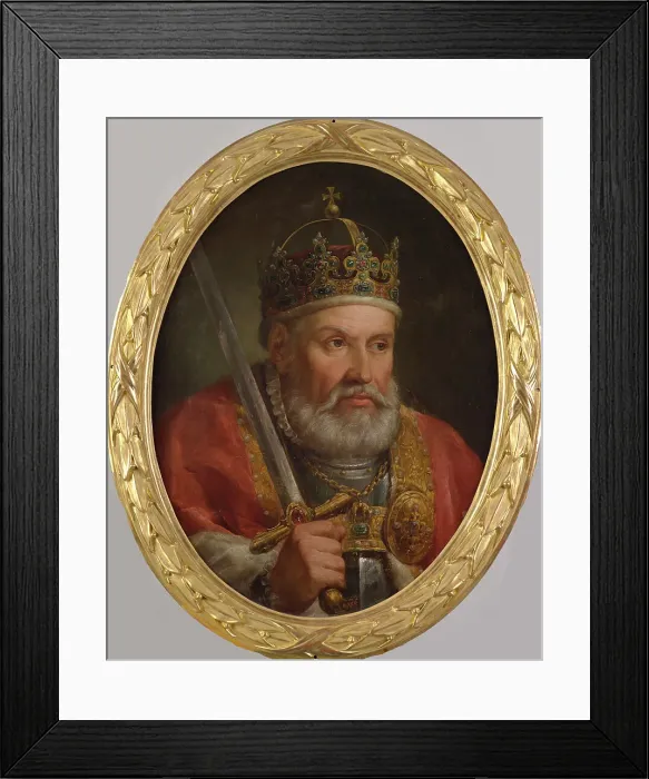 Framed Print : Portrait of Sigismund I of Poland (1467-1548), 1768-1771. Creator: Bacciarelli, Marcello (1731-1818) Framed Print : Portrait of Sigismund I of Poland (1467-1548), 1768-1771. Creator: Bacciarelli, Marcello (1731-1818)