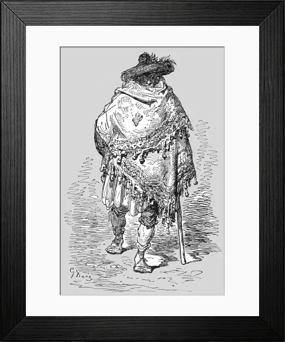 Framed Print : Peasant of Orthuela; Notes on Spain, 1875. Creator: Unknown Framed Print : Peasant of Orthuela; Notes on Spain, 1875. Creator: Unknown