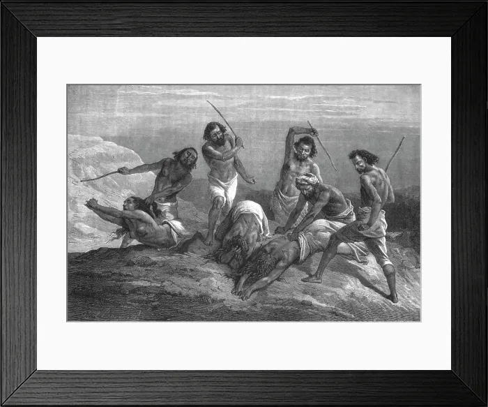 Framed Print : Punished by order of the King; A journey through Soudan and Western Abyssinia... 1875. Creator: Unknown Framed Print : Punished by order of the King; A journey through Soudan and Western Abyssinia... 1875. Creator: Unknown