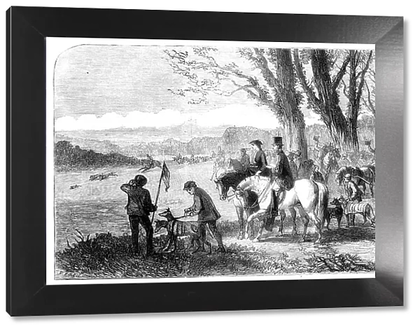 Coursing meeting at Hampton Park, 1860. Creator: Frederick John Skill