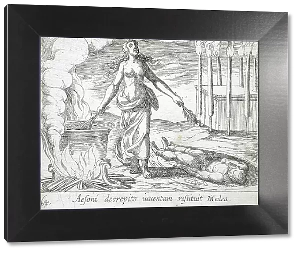 Medea Restoring Aeson's Youth, published 1606. Creators: Antonio Tempesta, Wilhelm Janson