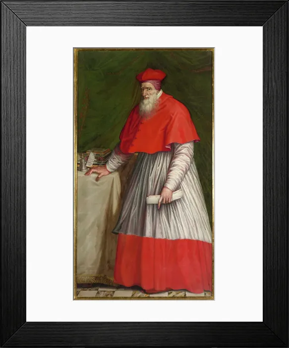 Framed Print : Portrait of Stanislaus Hosius (1504-1579), 1575. Creator: Anonymous Framed Print : Portrait of Stanislaus Hosius (1504-1579), 1575. Creator: Anonymous