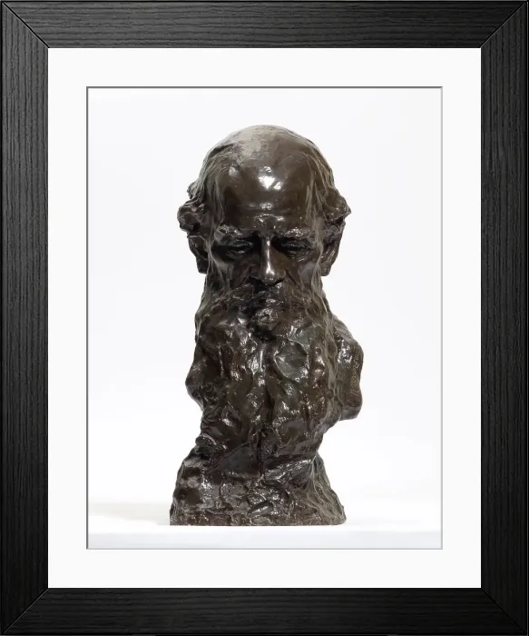 Framed Print : Portrait of the author Count Lev Nikolayevich Tolstoy (1828-1910), 1902. Creator: Aronson, Naum Lvovich (1872-1943) Framed Print : Portrait of the author Count Lev Nikolayevich Tolstoy (1828-1910), 1902. Creator: Aronson, Naum Lvovich (1872-1943)