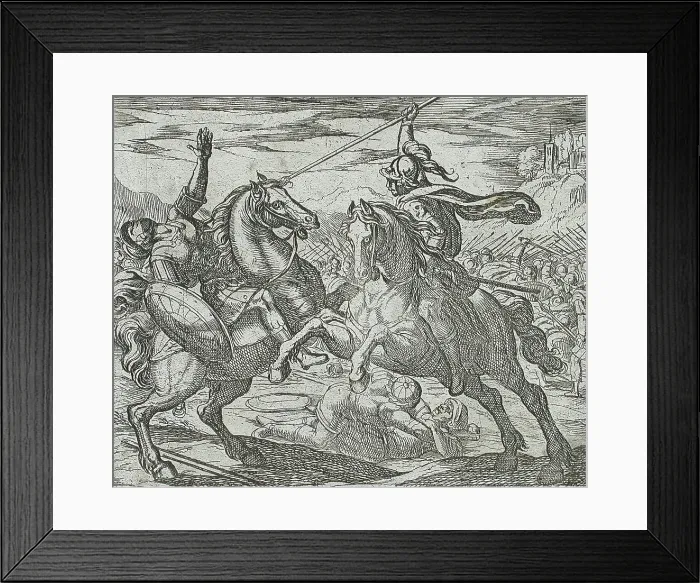 Framed Print : The Age of Iron, published 1606. Creators: Antonio Tempesta, Wilhelm Janson Framed Print : The Age of Iron, published 1606. Creators: Antonio Tempesta, Wilhelm Janson