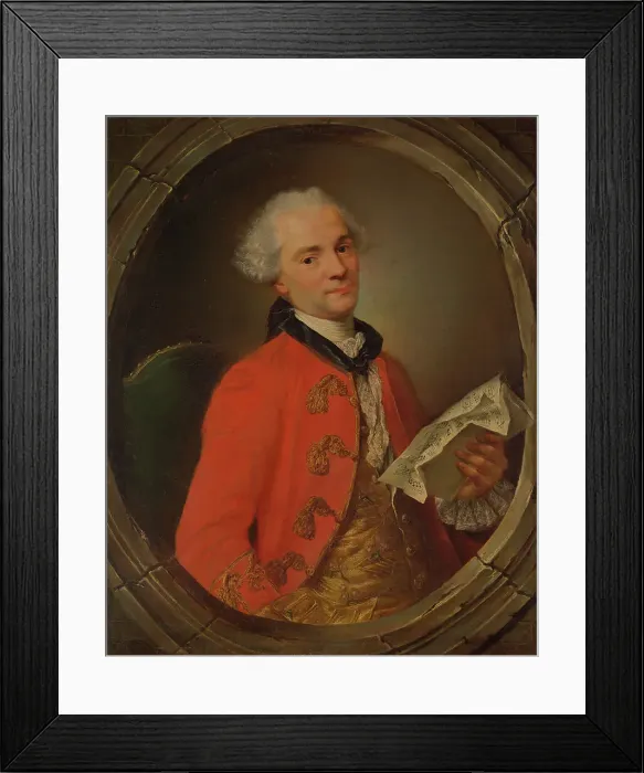 Framed Print : Portrait of the composer Niccolò Piccinni (1728-1800), 1760. Creator: Albertrandi, Antoni (1732-1795) Framed Print : Portrait of the composer Niccolò Piccinni (1728-1800), 1760. Creator: Albertrandi, Antoni (1732-1795)