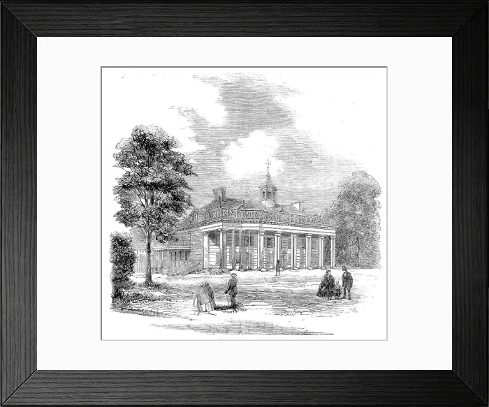 Framed Print : Mount Vernon, the residence of Washington, visited by the Prince of Wales on the 5th of Oct, 1860. Creator: Unknown