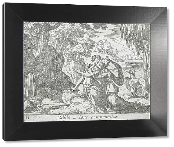 Jupiter and Callisto, published 1606. Creators: Antonio Tempesta, Wilhelm Janson